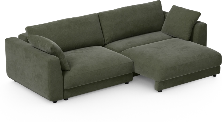 Amie - Bäddsoffa 4-sits - Grön