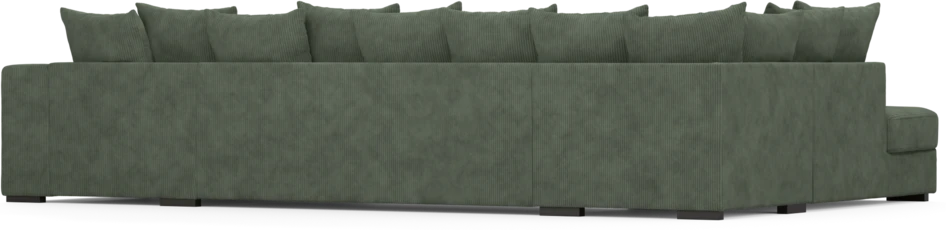 Town - 3-sits soffa med divan vänster och schäslong höger - Grön