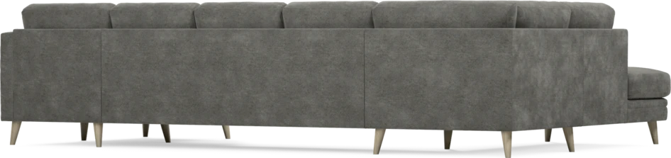 Eden - 3-sits soffa med divan vänster och schäslong höger - Grå