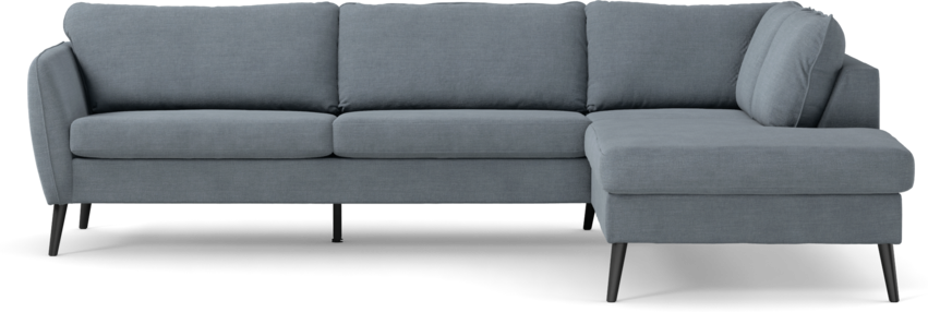 County - 2,5-sits soffa med divan höger - Blå