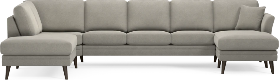 Eden - 3-sits soffa med divan vänster och schäslong höger - Grå