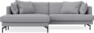 Harper - 4-sits med schäslong XL vänster - Grå