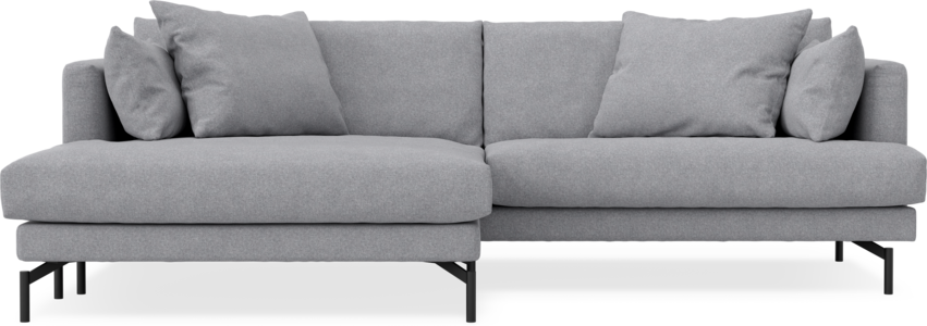 Harper - 4-sits med schäslong XL vänster - Grå