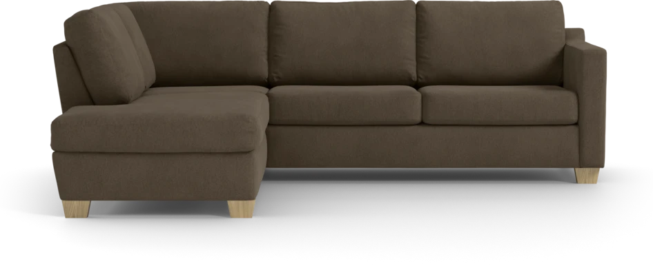 Friday - 2,5-sits soffa med divan vänster - Brun