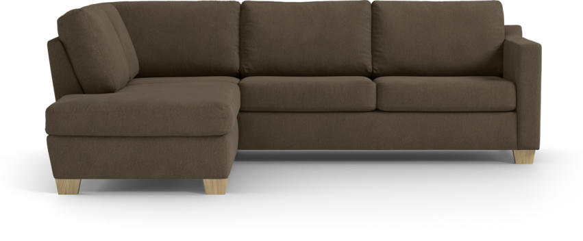 Friday - 2,5-sits soffa med divan vänster - Brun