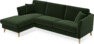 Eden - 2,5-sits soffa med schäslong - Grön