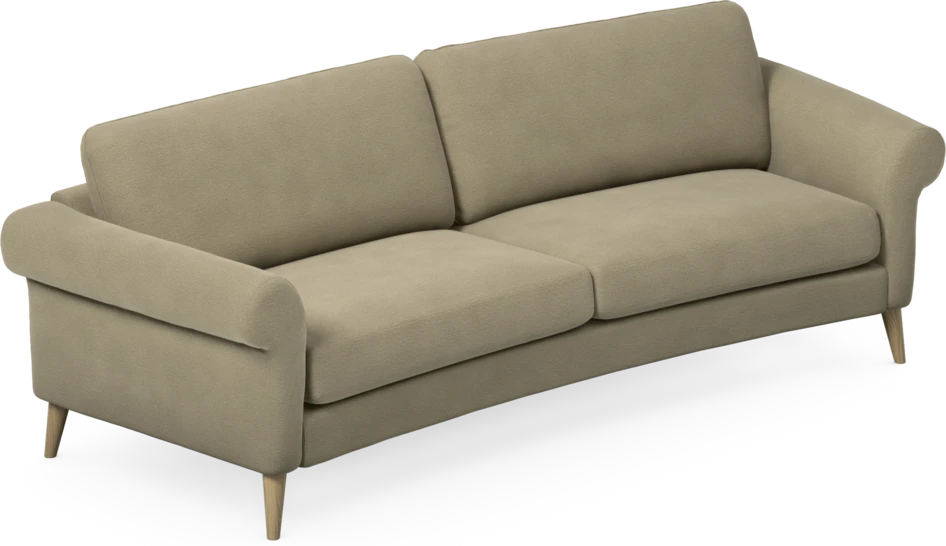 Bridge - 3-sits soffa svängd - Beige