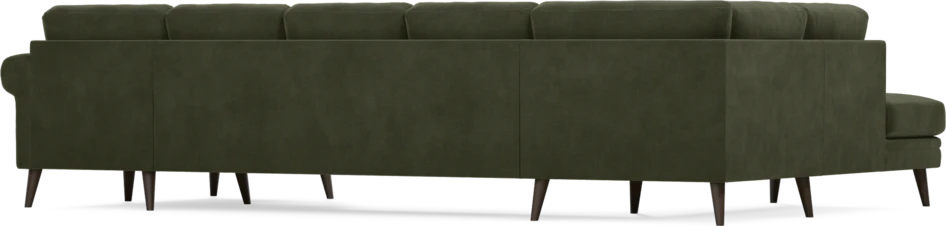 Eden - 3-sits soffa med divan vänster och schäslong höger - Grön