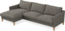 Winston - 3-sits soffa med schäslong, vändbar - Grå