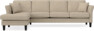Eden - 3-sits soffa med schäslong - Beige