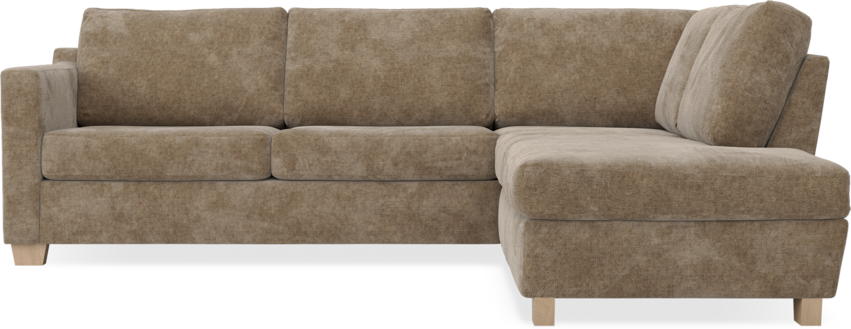 Friday - 2,5-sits soffa med divan höger - Brun