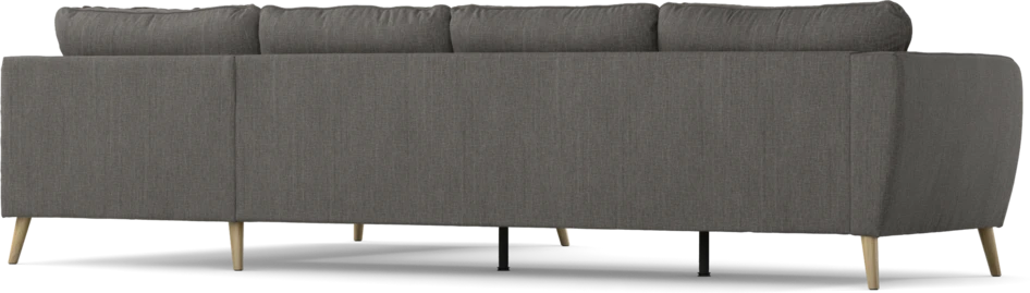 County - 3-sits soffa med divan höger - Brun