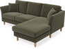 Eden - 2-sits soffa med schäslong - Brun