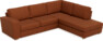 Friday - 2,5-sits soffa med divan höger - Orange