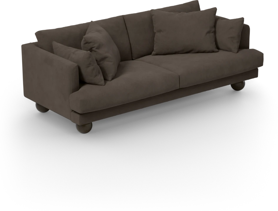 Harper - 3-sits soffa - Brun