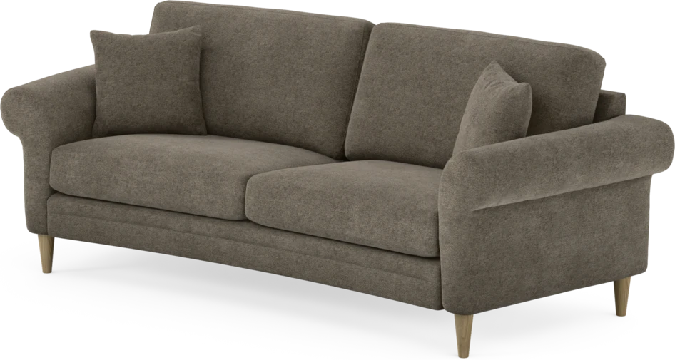 Eden - 2,5-sits soffa svängd - Brun