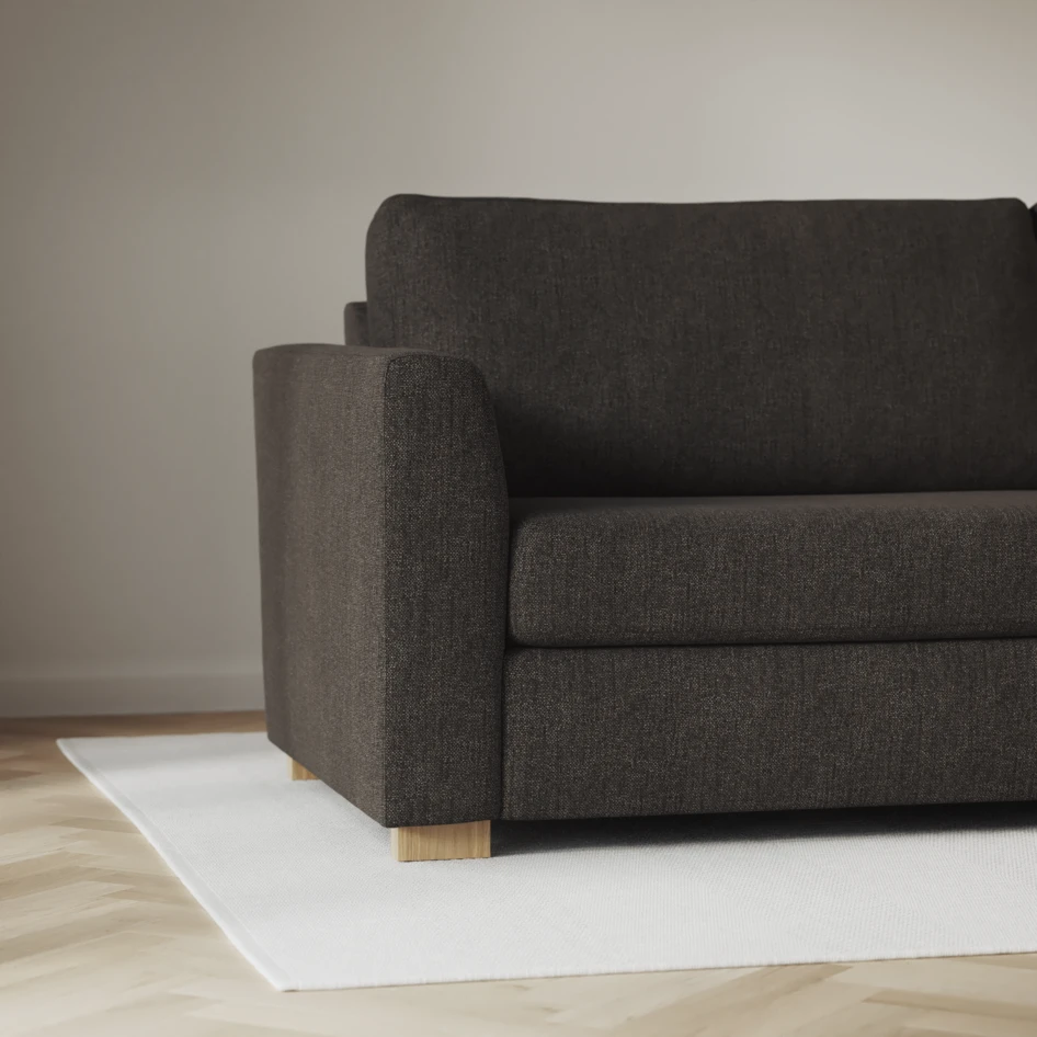 Friday - Hörnsoffa, 2+3-sits - Brun