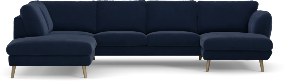 Madison - 2-sits soffa med divan vänster och schäslong höger - Blå