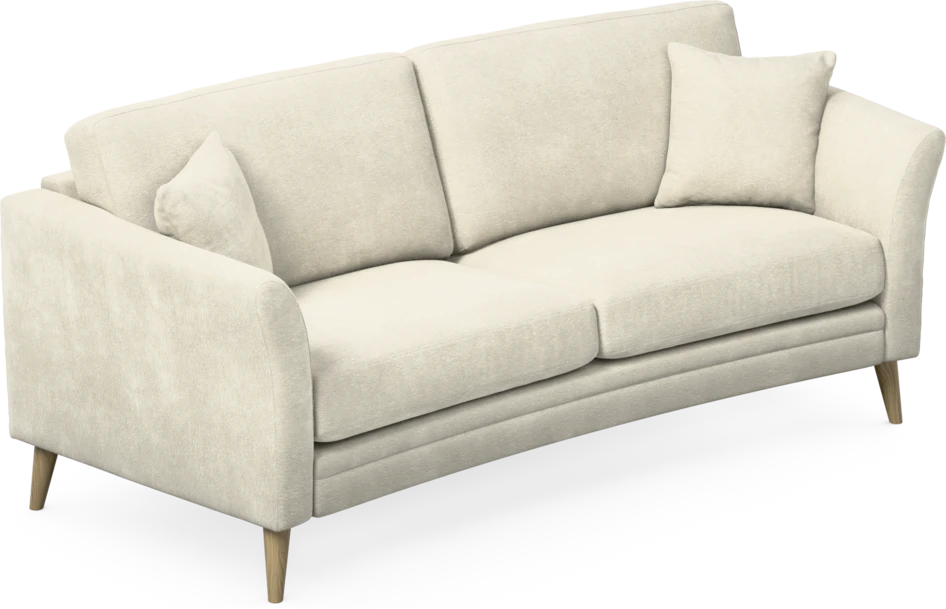 Eden - 2,5-sits soffa svängd - Vit