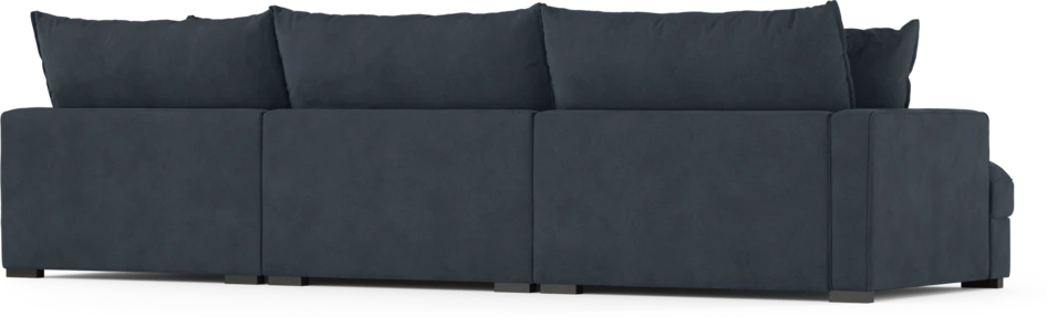 Rossi - 3-sits soffa med divan höger - Blå