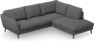 Madison Lux - 2-sits soffa med divan höger - Vit