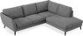 Madison - 2-sits soffa med divan höger - Vit