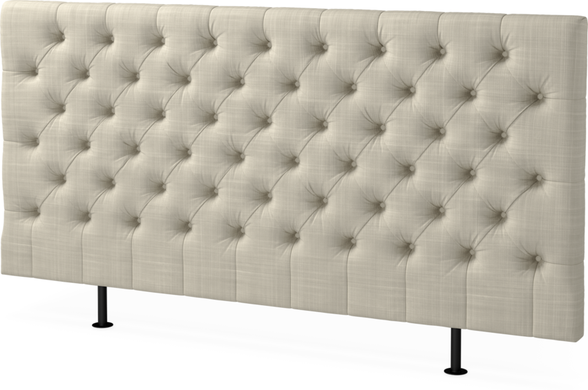 Cape pikerad - Sänggavel låg, , 90-210 cm - Beige