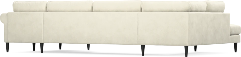 Bridge - 3-sits soffa med divan vänster och schäslong höger - Vit