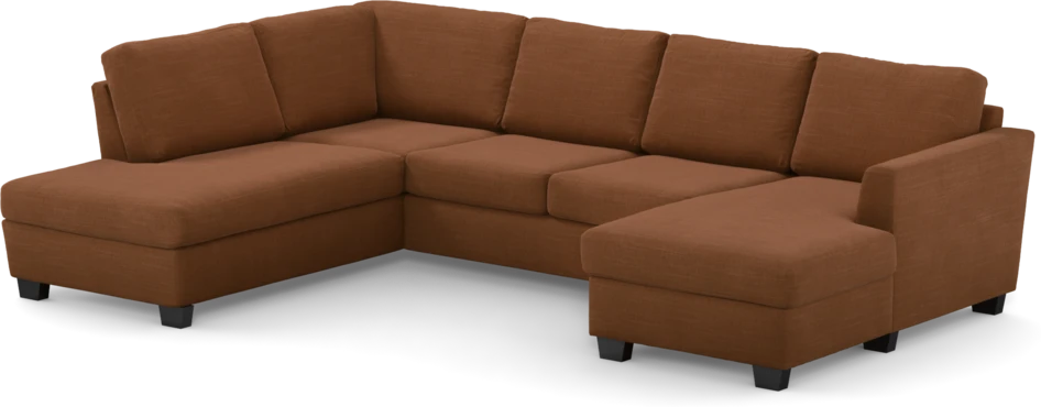 Friday - 3-sits soffa med divan vänster och schäslong höger - Orange