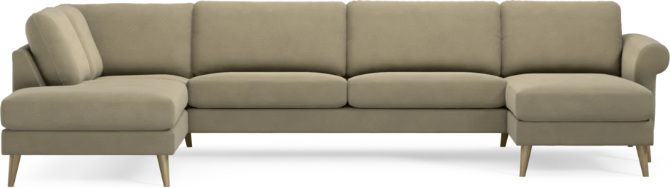 Bridge - 3-sits soffa med divan vänster och schäslong höger - Beige