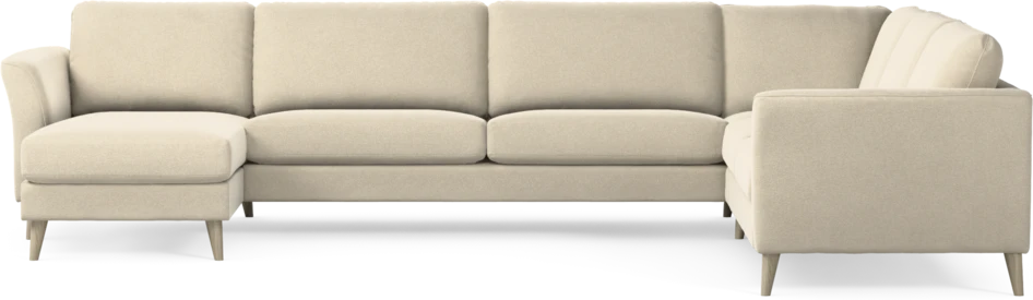 Bridge - Hörnsoffa, 3+2-sits med schäslong vänster - Beige