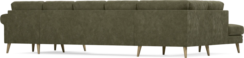 Eden - 3-sits soffa med divan vänster och schäslong höger - Grön
