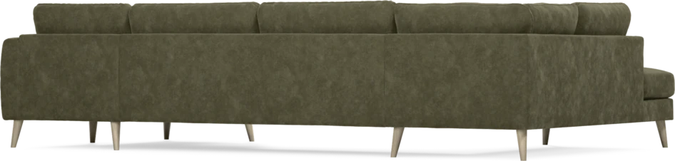 Bridge - 3-sits soffa med divan vänster och schäslong höger - Grön