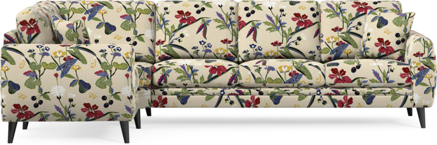 Eden - Hörnsoffa, 1+3-sits - Flerfärgad