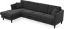 Eden - 3-sits soffa med schäslong - Grå
