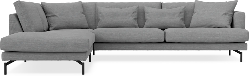 Harper - 3-sits soffa med divan vänster - Grå