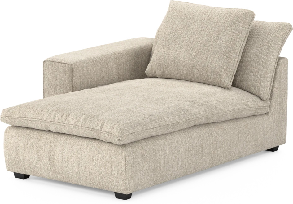 Bellora - Schäslong med armstöd vänster - Beige
