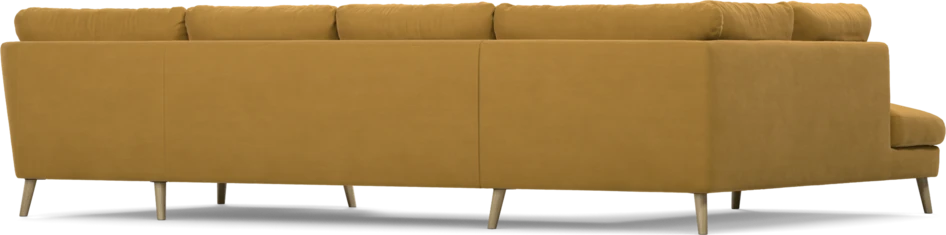 Madison - 2-sits soffa med divan vänster och schäslong höger - Gul
