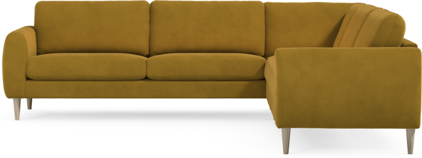 Bridge - Hörnsoffa, 3+3-sits - Gul