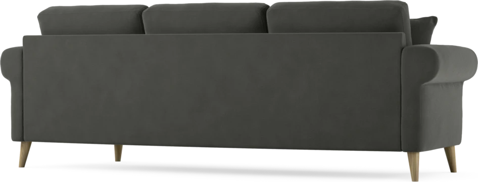 Eden - 3-sits soffa svängd - Grå