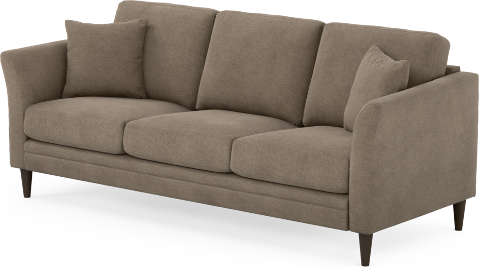 Eden - 3-sits soffa - Brun