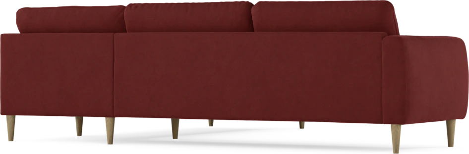 Bridge - Hörnsoffa, 3+2-sits - Röd