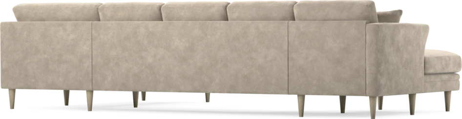 Eden - 3-sits soffa med schäslong vänster och divan höger - Beige