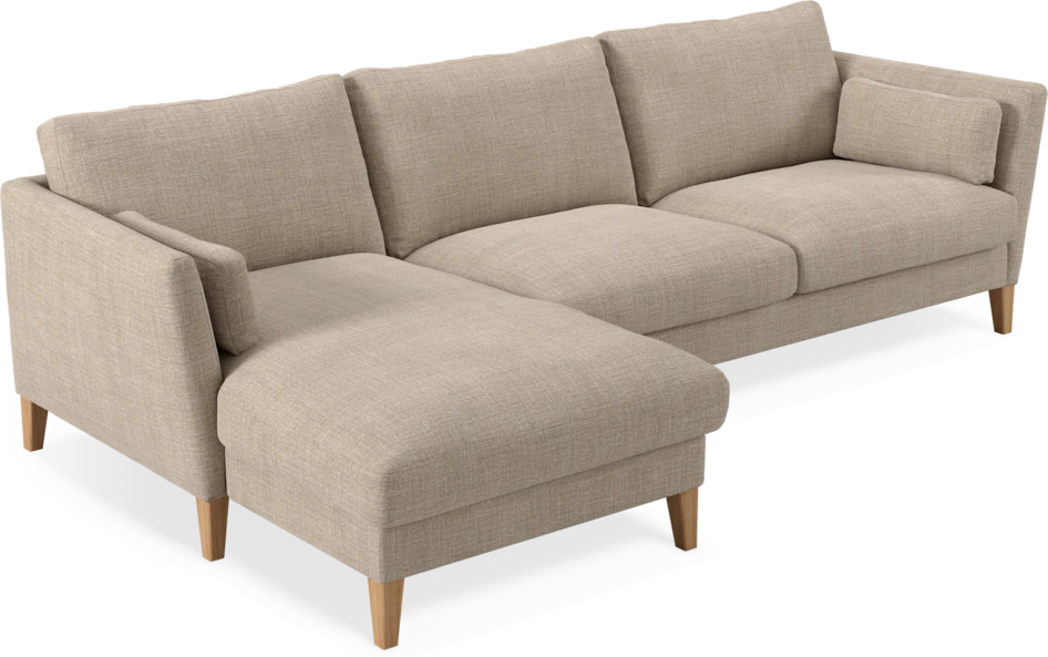 Winston - 3-sits soffa med schäslong, vändbar - Beige