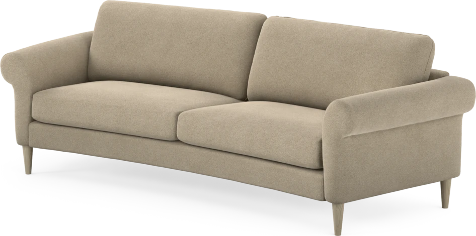 Bridge - 3-sits soffa svängd - Beige