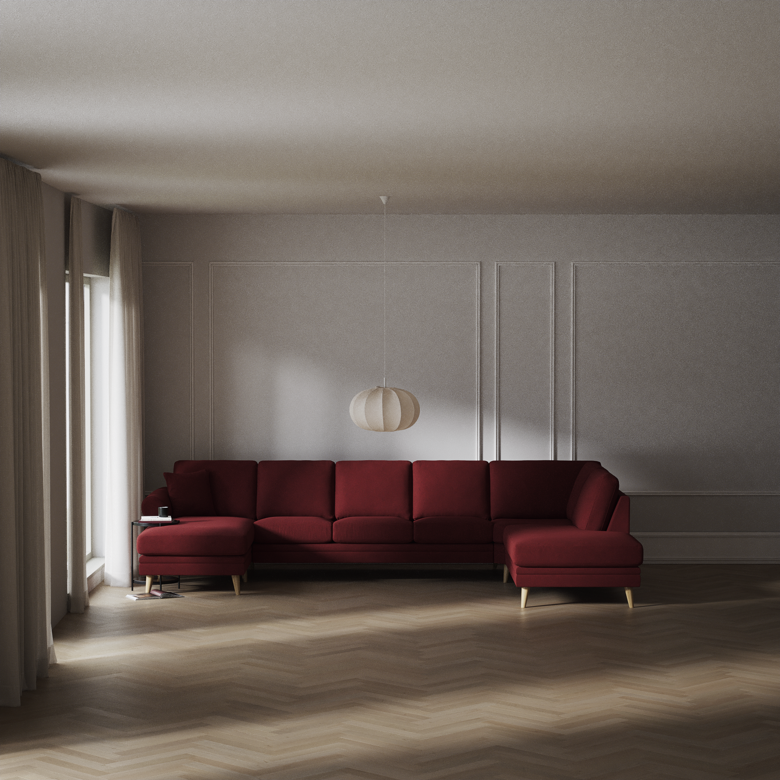 Eden - 3-sits soffa med schäslong vänster och divan höger - inspiration