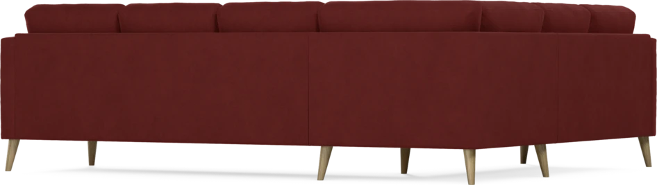 Eden - Hörnsoffa, 2+3-sits - Röd
