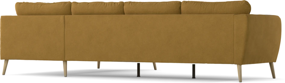 County - 3-sits soffa med divan höger - Gul