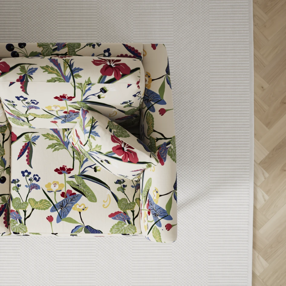 Eden - 3-sits soffa med schäslong vänster och divan höger - Flerfärgad