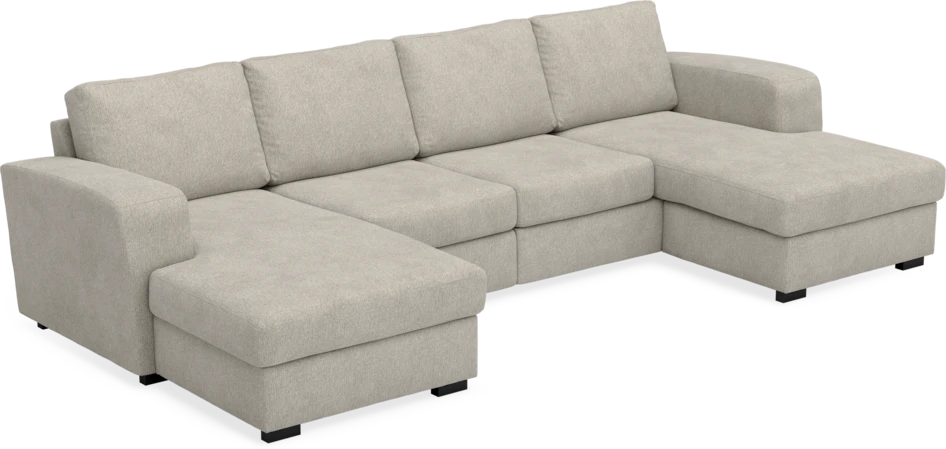 Friday - 2-sits soffa med två schäslonger - Beige